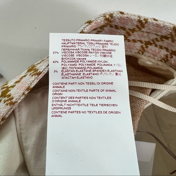 Marni NWT Natural Houndstooth Jacquard Kick-flare Pants Quiet Luxury Mocha Cream - Picture 11 of 15